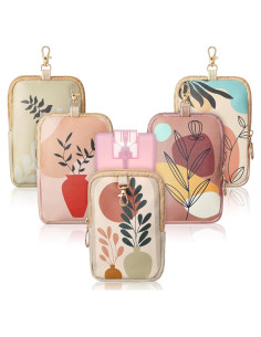 Funda de Cuero Boho para Desinfectante de Manos 30 ml - 5 Pcs