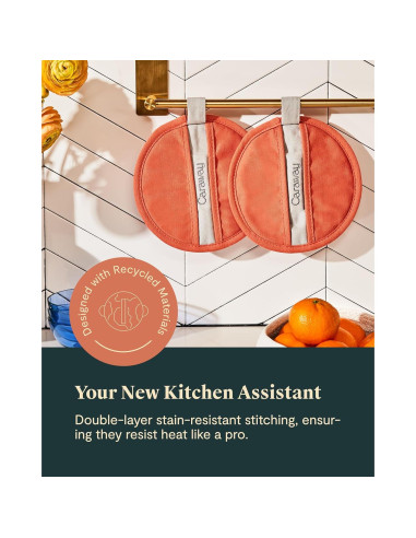 Agujeros para Olla Caraway Perracotta 100% Algodón Orgánico