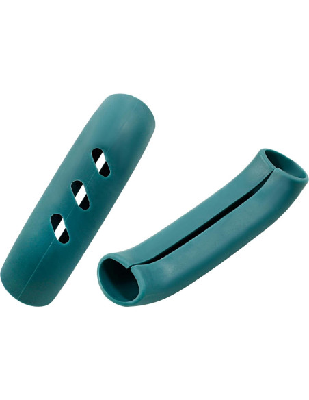 6 Cubiertas de Mango de Silicona Verde Cionyce 7.5 cm Aislamiento Térmico