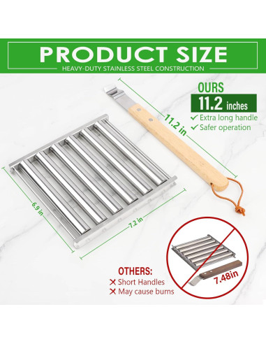 Rodillo de Hot Dog KAYCROWN Acero Inoxidable 5 Salchichas