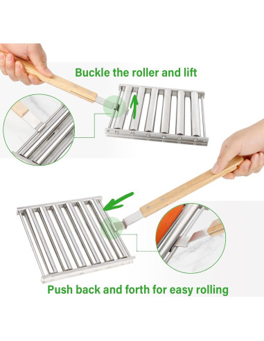 Rodillo de Hot Dog KAYCROWN Acero Inoxidable 5 Salchichas