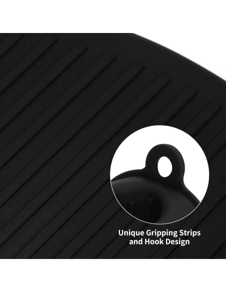 Guantes de Horno de Silicona Tifanso 220C 1 Par Negro Guantes de Horno de Silicona Tifanso 220C 1 Par Negro