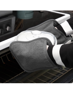 Agarradores de Cocina RITZ Pocket Mitt 2 Piezas Algodón Grafito 2