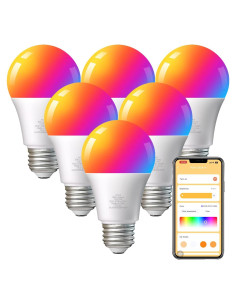 Bombillas LED Inteligentes TJOY 9W WiFi Cambio de Color