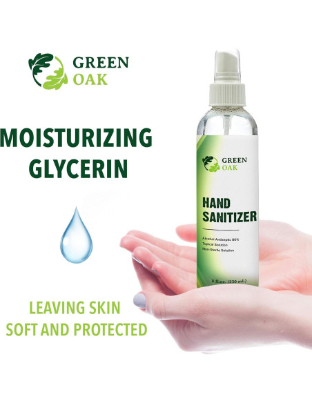 Desinfectante de Manos Green Oak 1 Galón 80% Alcohol Líquido