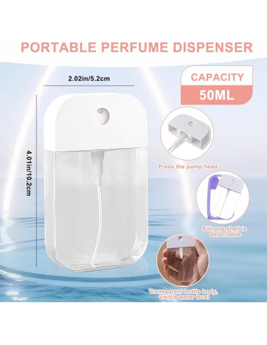 Mini Botella Rellenable Zuhose 30ml con Funda Silicona Negra