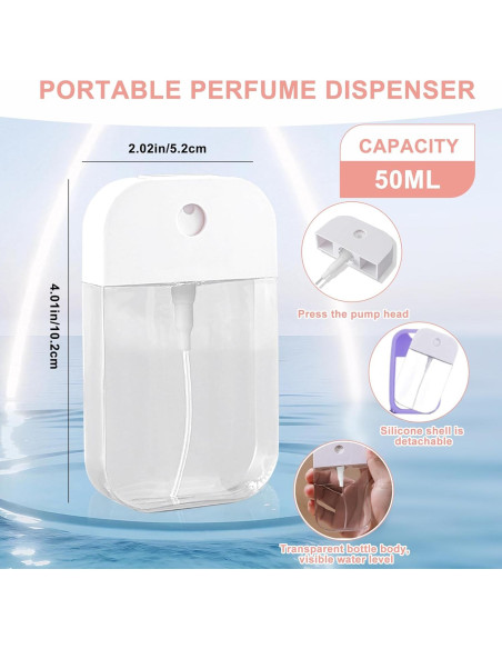 Mini Botella Rellenable Zuhose 30ml con Funda Silicona Negra Mini Botella Rellenable Zuhose 30ml con Funda Silicona Negra