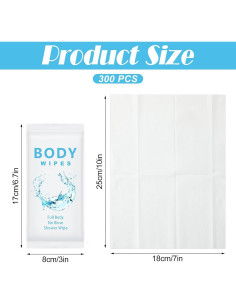 Toallitas Desodorantes Treela 300 Pcs 18x25 cm Higiene Personal 2