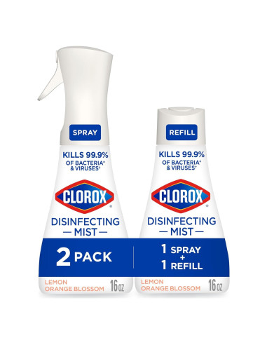 Clorox Mist Desinfectante 3 en 1 Limón y Flor de Naranja 0.47 L