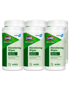 Toallitas Desinfectantes Clorox EcoClean 75 Unidades x 6 Paquetes