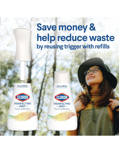 Clorox Mist Desinfectante 3 en 1 Limón y Flor de Naranja 0.47 L