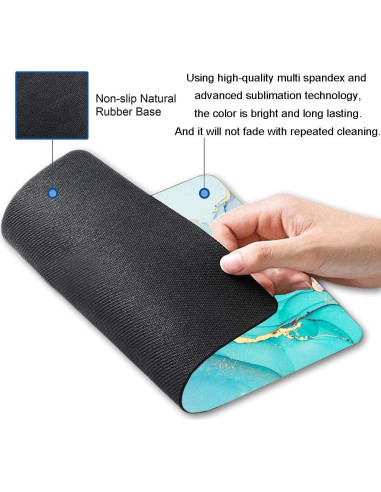 Alfombrilla de Ratón Armanza Mármola Azul Cian 24.1x20.1cm