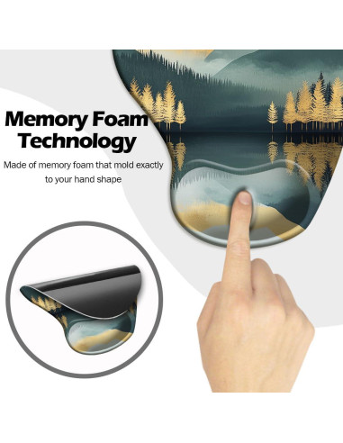 Alfombrilla de Ratón Ergonómica DOOKE con Reposamuñecas