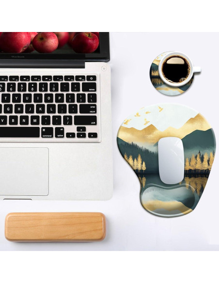 Alfombrilla de Ratón Ergonómica DOOKE con Reposamuñecas