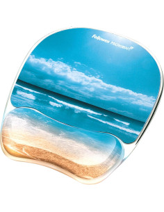 Almohadilla de Ratón de Gel Fellowes 9179301 Azul Ergonómica 2