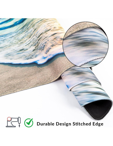 Alfombrilla de Ratón Grande Wiabsi Playa 80x40 cm Antideslizante