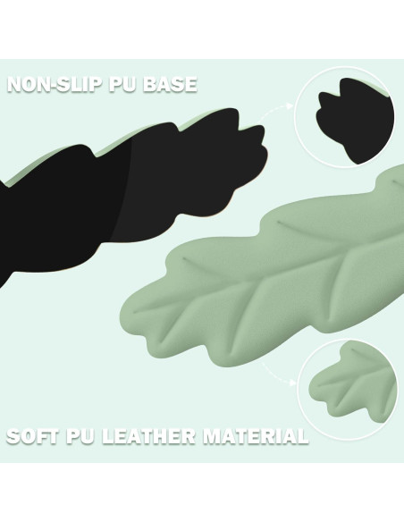 Juego de Almohadillas Ergonómicas Lauspuck en Forma de Hoja