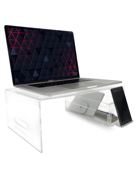 Soporte de Acrílico para Laptop Ahanicorn 16" Ergonométrico