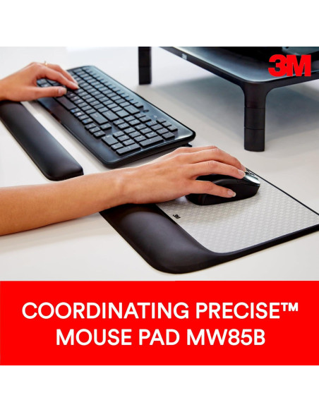 Reposa Muñecas de Gel 3M WR85B Ergonómico 48.3 cm Negro