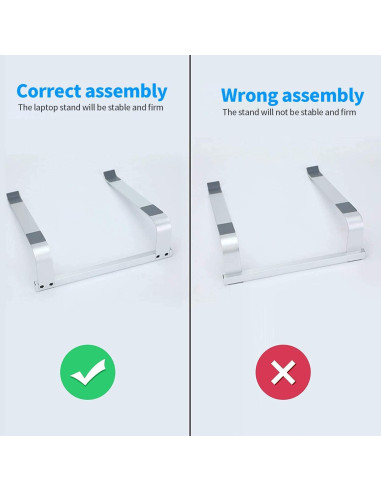 Soporte Ergonómico para Laptop LENRUE Plata 12-16.2"