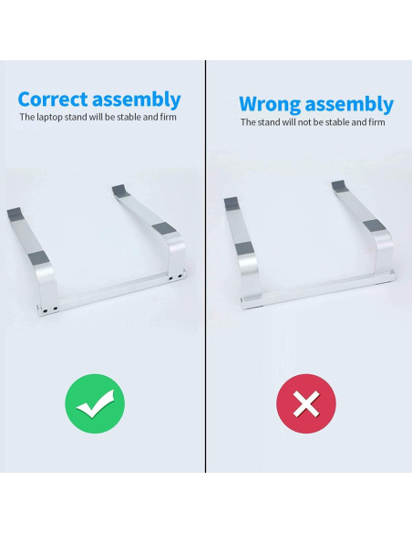 Soporte Ergonómico para Laptop LENRUE Plata 12-16.2"