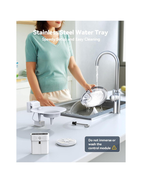 Fuente de Agua Inalámbrica FEELNEEDY 3.5L para Gatos y Perros