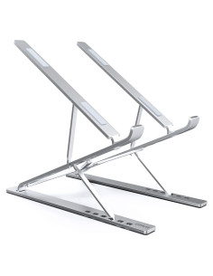 Soporte Ajustable para Laptop y Tablet ElfAnt E8 - Aluminio Plata
