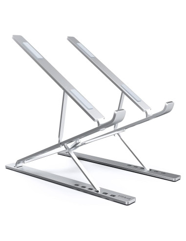 Soporte Ajustable para Laptop y Tablet ElfAnt E8 - Aluminio Plata
