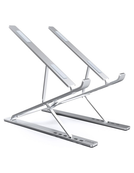 Soporte Ajustable para Laptop y Tablet ElfAnt E8 - Aluminio Plata