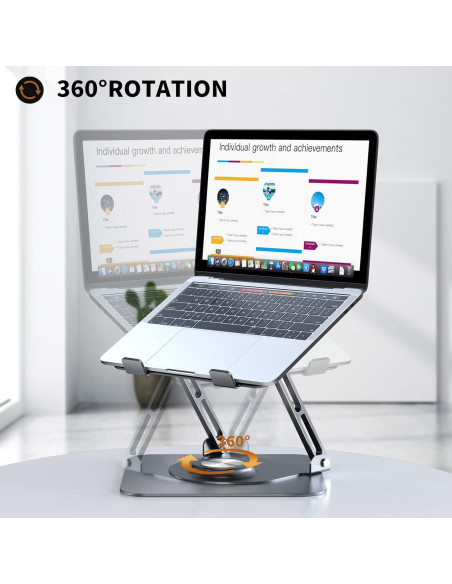 Soporte para Laptop JOYEKY Ajustable 360 Plegable 10-16"