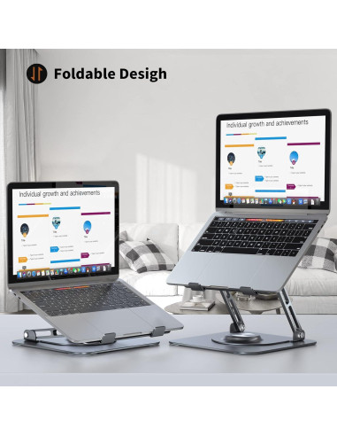 Soporte para Laptop JOYEKY Ajustable 360 Plegable 10-16"