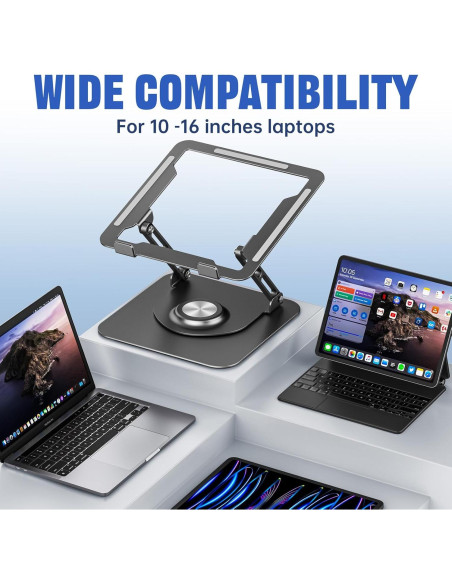 Soporte para Laptop JOYEKY Ajustable 360 Plegable 10-16"