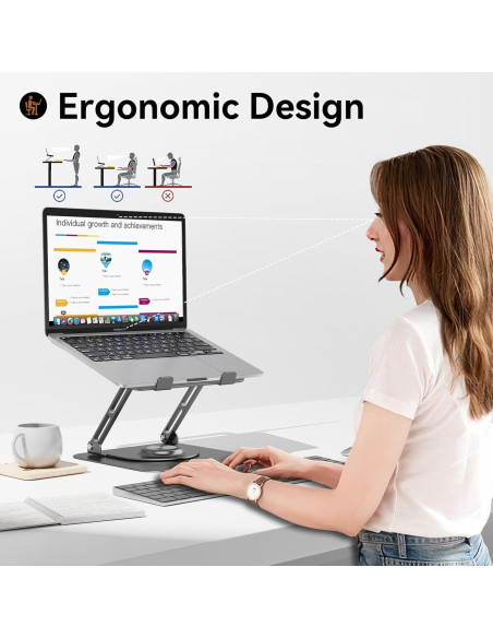 Soporte para Laptop JOYEKY Ajustable 360 Plegable 10-16"