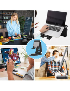 Soporte Plegable para Teléfono Móvil Fanlory Negro - Ajustable 2