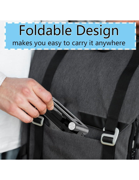 Soporte Plegable para Teléfono Móvil Fanlory Negro - Ajustable