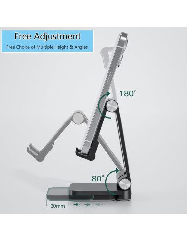 Soporte Plegable para Teléfono Móvil Fanlory Negro - Ajustable