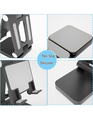 Soporte Plegable para Teléfono Móvil Fanlory Negro - Ajustable