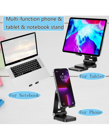 Soporte Plegable para Teléfono Móvil Fanlory Negro - Ajustable