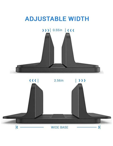 Soporte Ajustable para Laptop POANW hasta 43.9 cm Negro