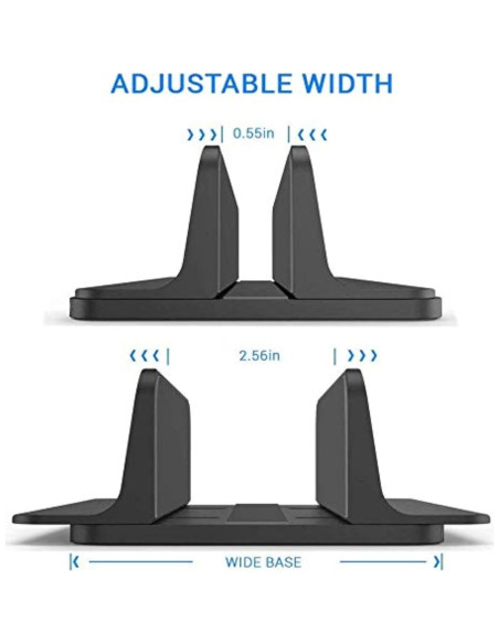 Soporte Ajustable para Laptop POANW hasta 43.9 cm Negro