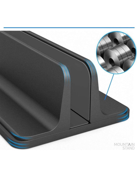 Soporte Ajustable para Laptop POANW hasta 43.9 cm Negro