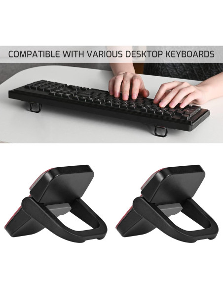 Soporte de Laptop Invisible Bidponds 2 PCS Aluminio Negro