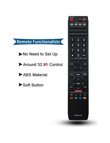 Control Remoto Universal LOMCA GB004WJSA para Televisores Sharp