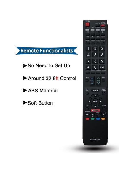 Control Remoto Universal LOMCA GB004WJSA para Televisores Sharp