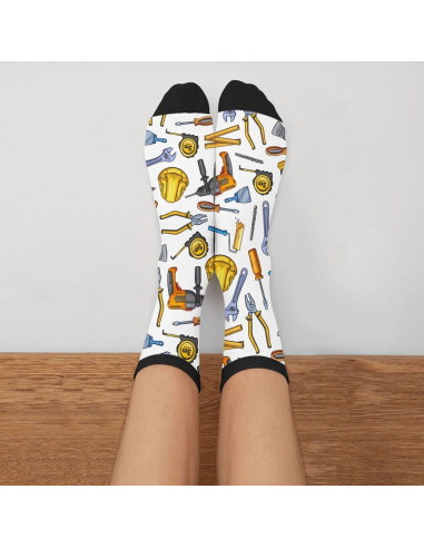 Calcetines Divertidos de Pato Worltoldb Talla Única Color Negro y Blanco