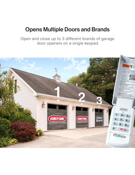 Teclado Inalámbrico Universal Genie GUK-R para Garaje