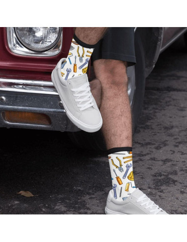 Calcetines Divertidos de Pato Worltoldb Talla Única Color Negro y Blanco