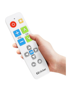 Control Remoto Samsung Blanco Botón Grande Fácil Uso