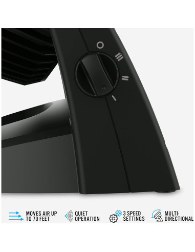 Ventilador Circulador de Aire Vornado 630, 3 Velocidades, 22.86 cm