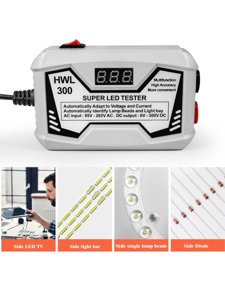 Probador de Retroiluminación LED Hilitand 85-265V Pantalla Digital